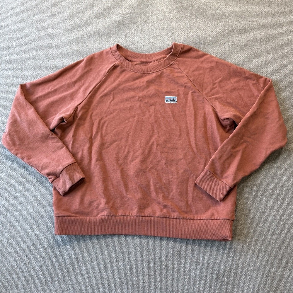 Patagonia Women's Size L Regenerative Organic Certified Cotton Essential Orange - Picture 2 of 9